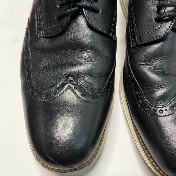 Cole Haan Walk Hero Black Lace Shoes with Rubber Soles Size Men's 12 - Picture 3 of 14